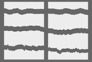 rayures horizontales blanches déchirées vecteur