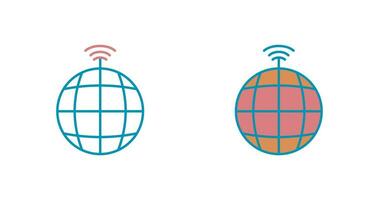 icône de vecteur de signaux mondiaux