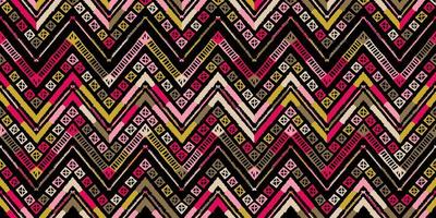 motif de style africain rétro en zigzag. conception à chevrons vecteur