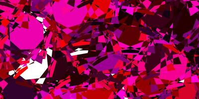 texture vecteur violet clair, rose avec des triangles aléatoires.