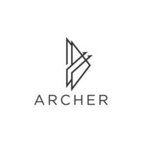 archer logo vecteur, Créatif logo conception modèle vecteur