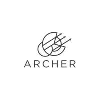 archer logo vecteur, Créatif logo conception modèle vecteur