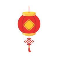 chinois rouge lanterne pour décoration pendant chinois Nouveau année Festival vecteur