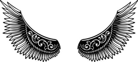 Aigle ailes vecteur conception. illustration