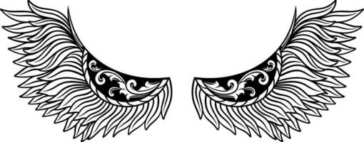 Aigle ailes vecteur conception. illustration