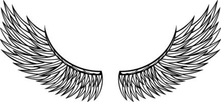 Aigle ailes vecteur conception. illustration