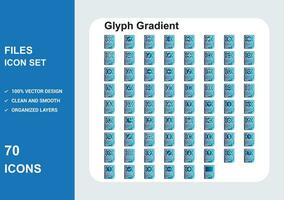 fichier glyphe Couleur vecteur