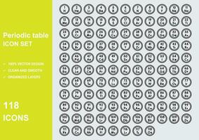 périodique table 3 vecteur