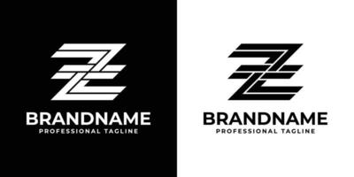 lettre zz monogramme logo, adapté pour tout affaires avec z ou zz initial. vecteur
