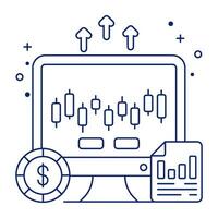 un icône conception de en ligne graphique vecteur