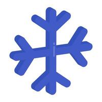 icône du design moderne de flocon de neige vecteur