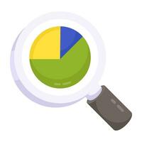 icône de conception moderne d'analyse de données en ligne vecteur