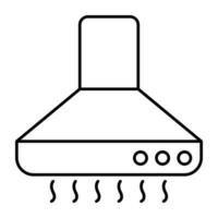 une conception d'icône de hotte aspirante vecteur