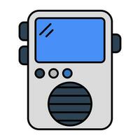 parfait conception icône de l'audio enregistrement dispositif vecteur