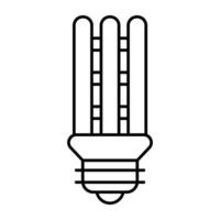 icône de conception créative de lumière led vecteur