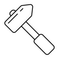 moderne conception icône de marteau vecteur