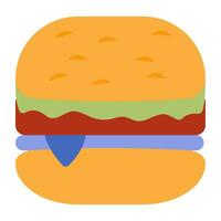 icône du design moderne de burger vecteur