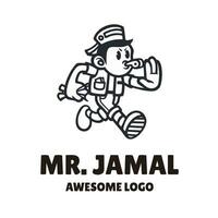 m. Jamal logo vecteur