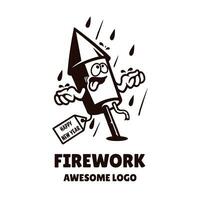 illustration vecteur graphique de feu d'artifice, bien pour logo conception