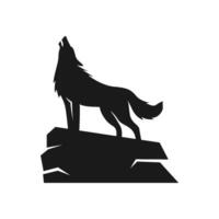 Loup logo conception vecteur