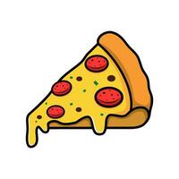 Pizza tranche logo vecteur modèle