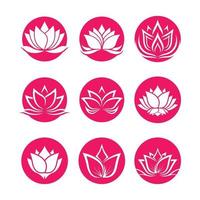 images de logo de lotus de beauté vecteur