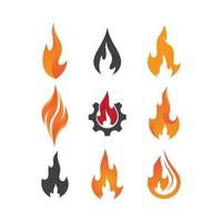 images de logo de feu vecteur