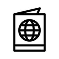 passeport icône vecteur symbole conception illustration