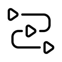 processus icône vecteur symbole conception illustration
