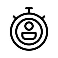 utilisateur chronomètre icône vecteur symbole conception illustration