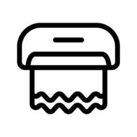 papier serviette icône vecteur symbole conception illustration