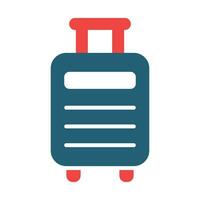 valise vecteur glyphe deux Couleur icône pour personnel et commercial utiliser.