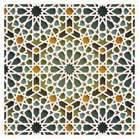 conception de vecteur de motif floral islamique géométrique