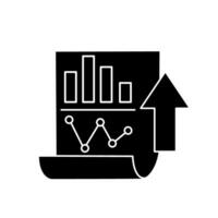 Les données une analyse ligne icône vecteur. analytique illustration signe. statistiques symbole. vecteur