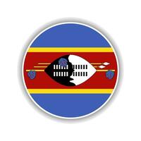 abstrait cercle Swaziland drapeau icône vecteur