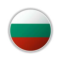 abstrait cercle Bulgarie drapeau icône vecteur