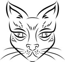 sphynx chat tatouage vecteur