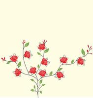 vecteur illustration, mignonne floral Contexte