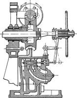 actionneur suffren, ancien gravure. vecteur