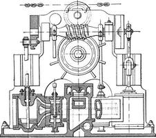 actionneur suffren, ancien gravure. vecteur