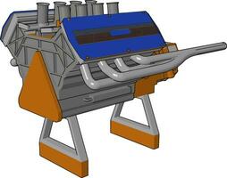 lourd machinerie moteur vecteur ou Couleur illustration