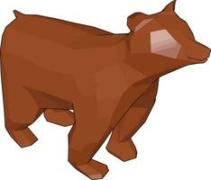 une marron ours jouet vecteur ou Couleur illustration