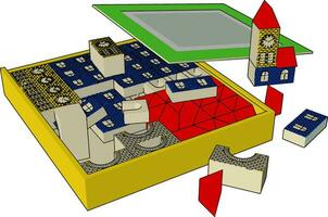 jouet blocs dessin animé vecteur ou Couleur illustration