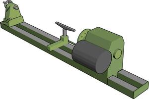 industriel vert et gris tour vecteur illustration sur blanc Contexte