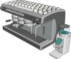 Expresso machine vecteur illustration sur ouais Contexte