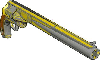 ancien pistolet rétro, illustration, vecteur sur fond blanc.