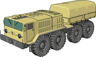 véhicule militaire de sable, illustration, vecteur sur fond blanc.