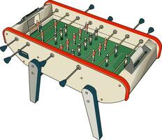 jouet de baby-foot, illustration, vecteur sur fond blanc.