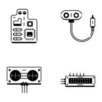 pack de système Matériel ligne Icônes vecteur