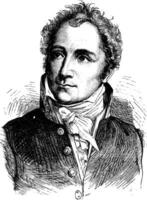 casimir Périer, ancien gravure. vecteur